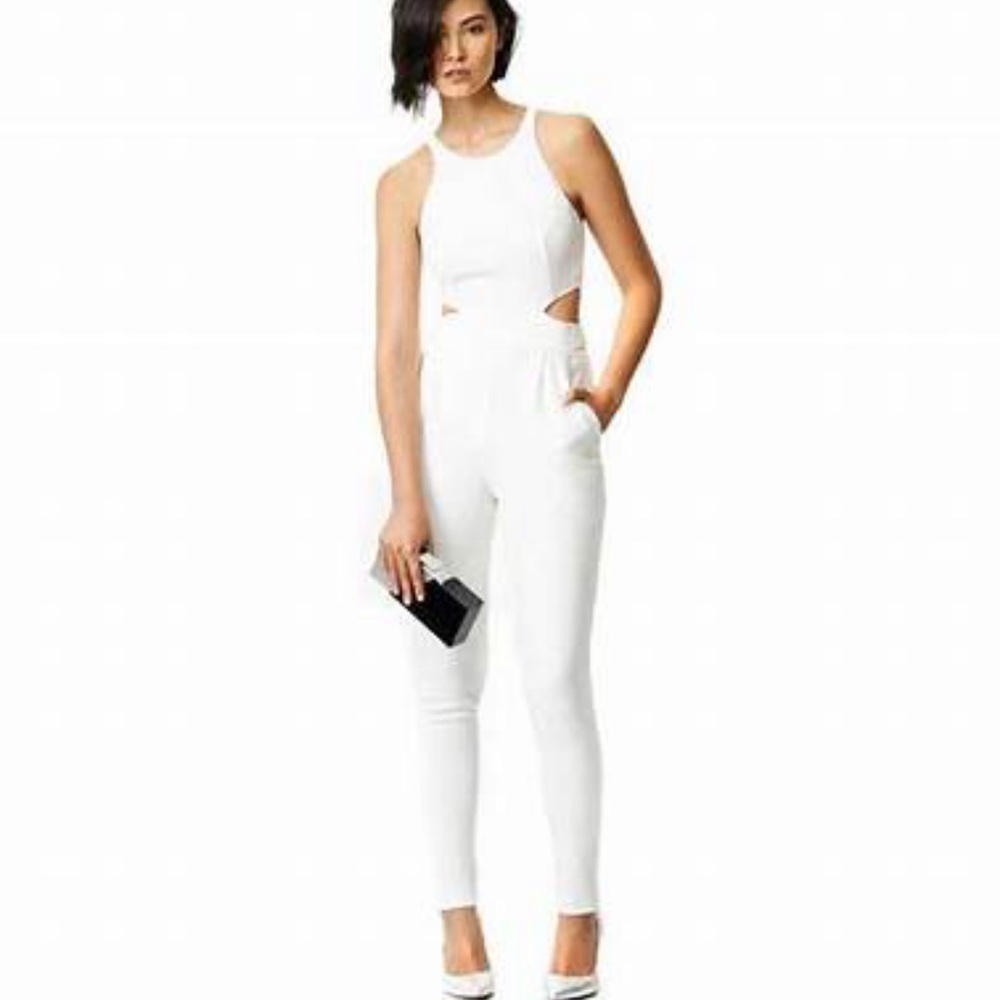 Hunter Bell white cutout jumpsuit